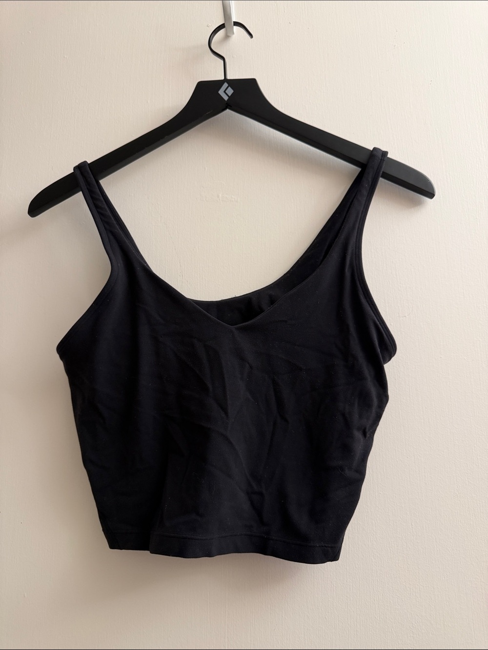 lululemon athletica Black Cropped Scoop Tank